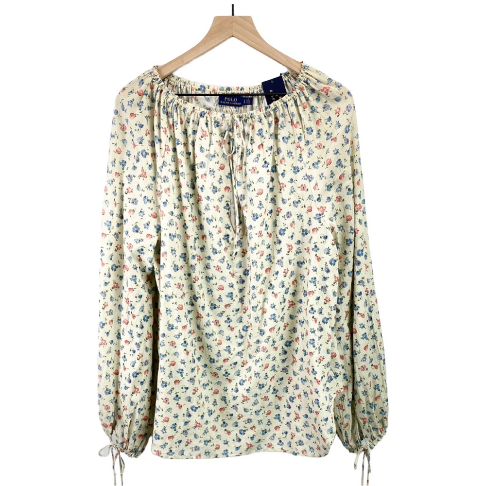 NEW Polo Ralph Lauren Floral Americana Tunic – Lightweight Boho Chic, Size Large